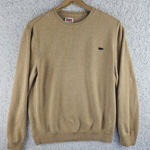 Vintage Levis Knit Tan Logo Sweater Mens  XL Grandpacore‎ Crewneck